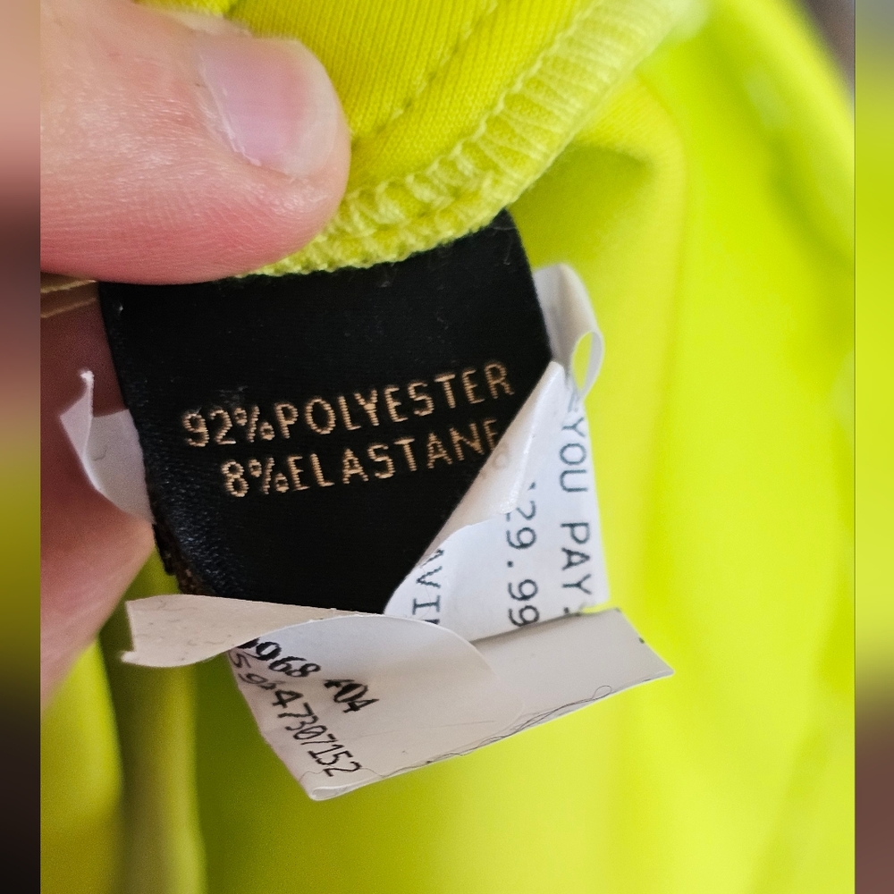 AS by DF Leanne Dress Sorrento Lime Neoprene Party Cocktail Statement NWT - Picture 7 of 10